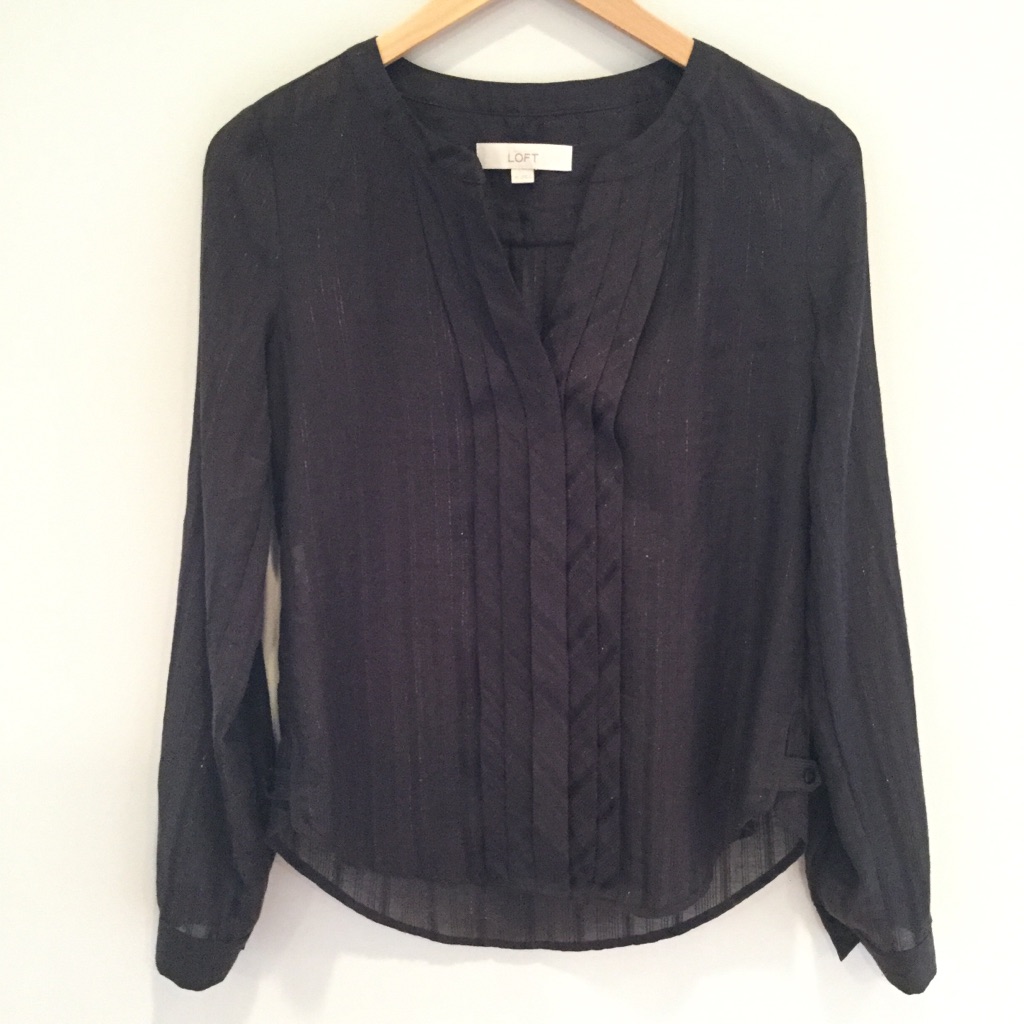 Loft Split Collar Blouse